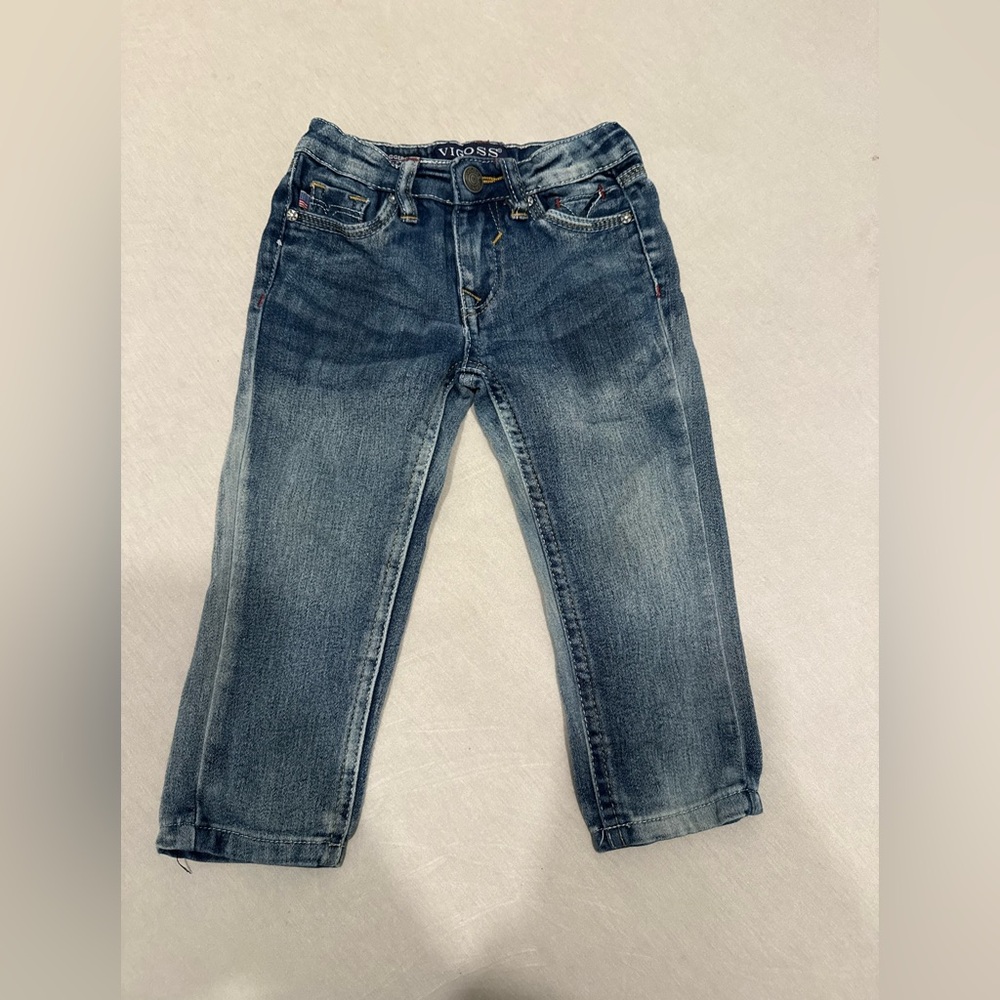Vigoss Girls 2T Medium Wash Denim Jeans